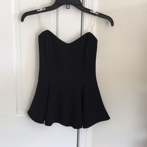 Strapless top